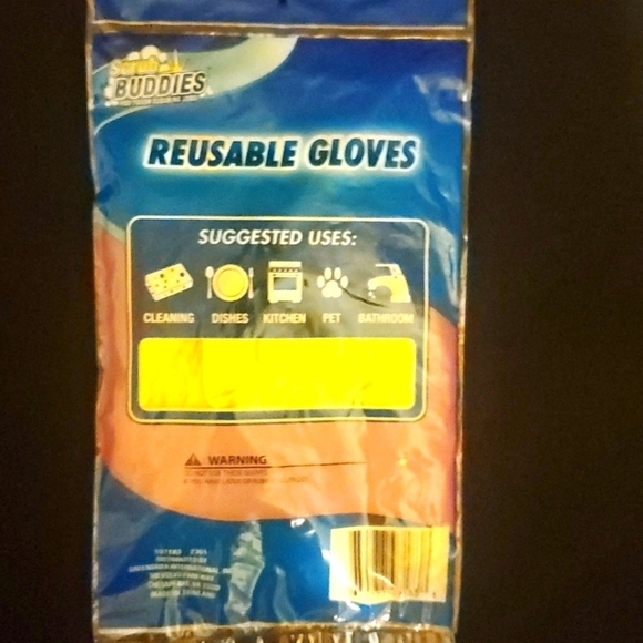 Scrub Buddies Reusable Latex Gloves- Size Medium-5 pairs - Picture 4 of 5